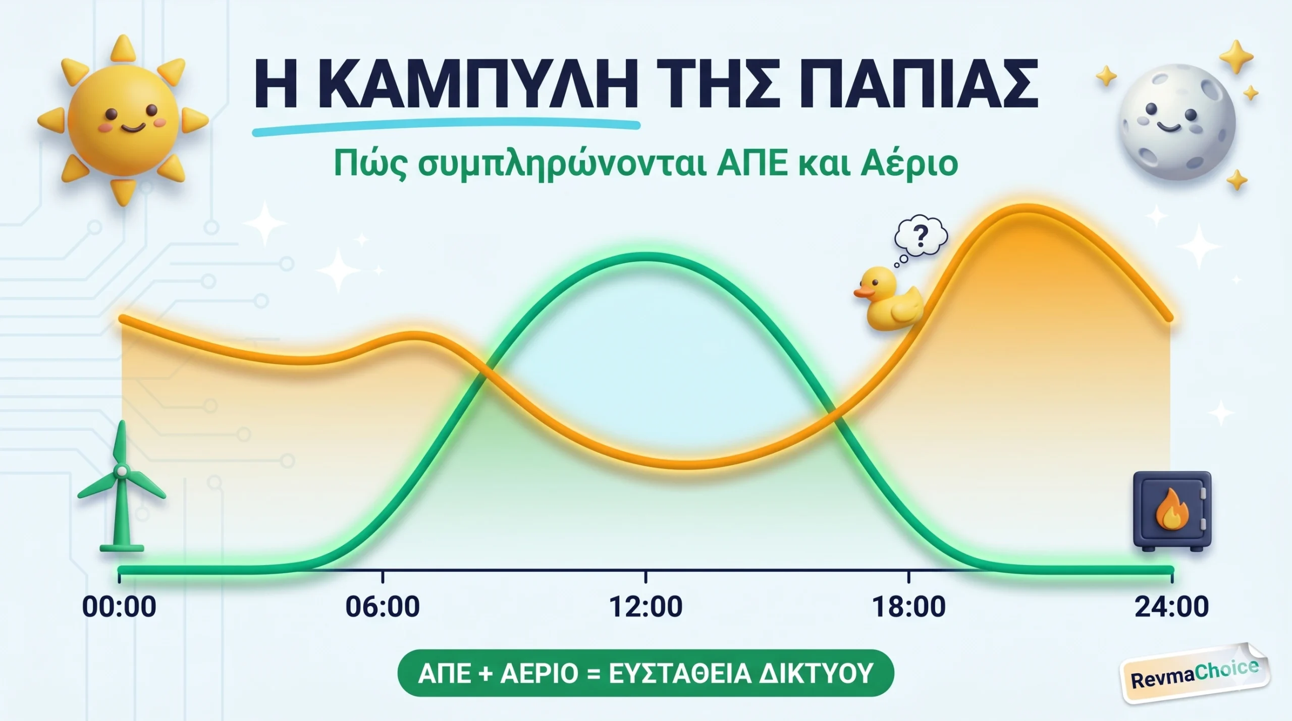 Duck Curve — η καμπύλη ζήτησης ηλεκτρισμού και η συμπληρωματικότητα φυσικού αερίου με ανανεώσιμες πηγές κατά τη διάρκεια της ημέρας