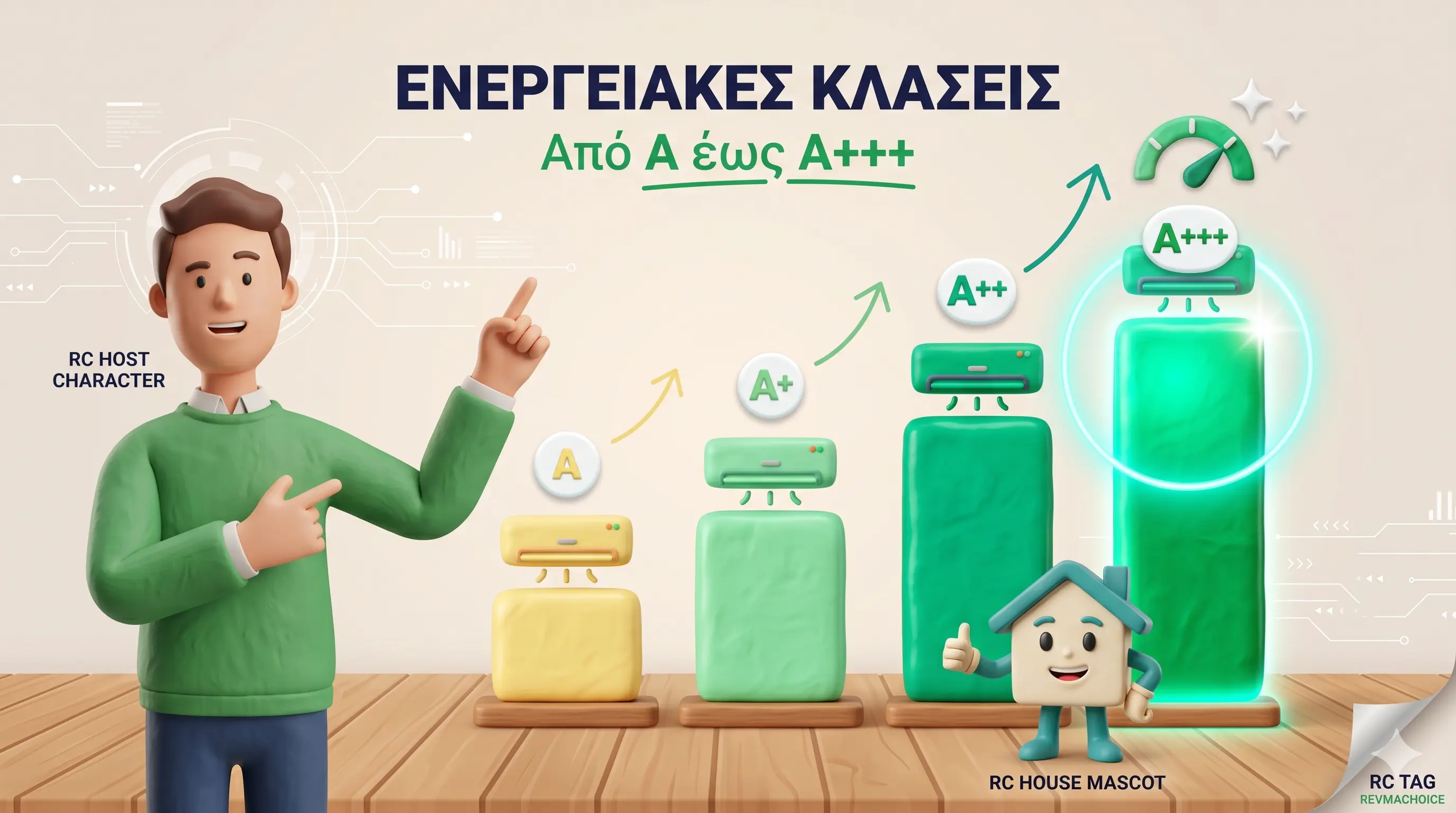 Πόσο ρεύμα καίει κλιματιστικό ανά ενεργειακή κλάση A+ έως A+++ — σύγκριση απόδοσης SEER SCOP
