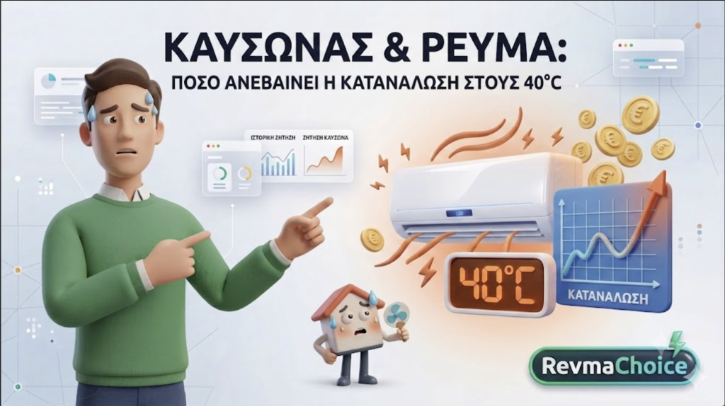 Καύσωνας και Ρεύμα: Πόσο Ανεβαίνει η Κατανάλωση στους 40°C